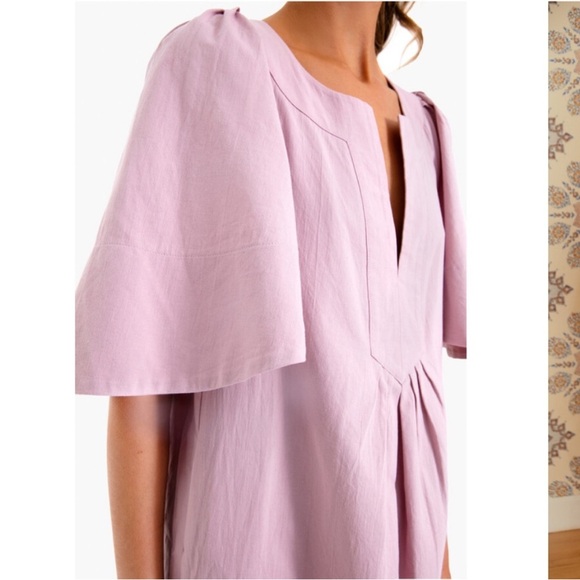 Tuckernuck Pomander Place Lilac Finley Flutter Sleeve Dress - Picture 3 of 8